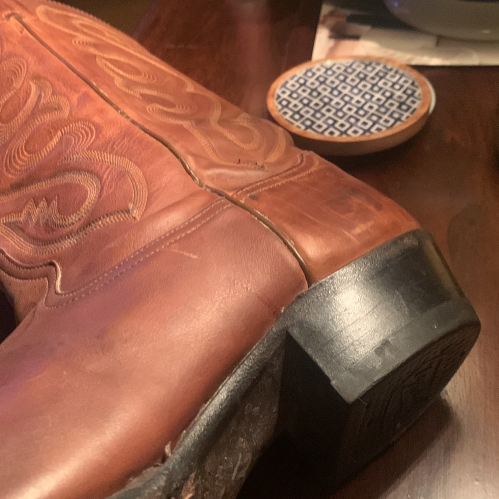 Very soft excellent condition Tony Lama leather Western boots 12D little wear - Picture 5 of 16
